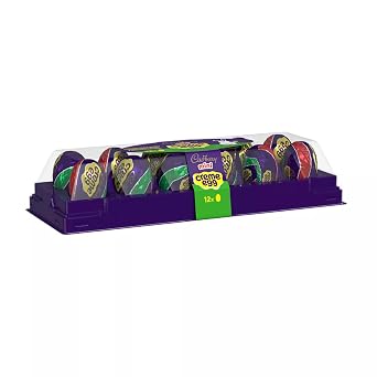 CADBURY Mini Creme Eggs 48 Milk Chocolate Eggs with Soft Fondant Center, Individually Wrapped Easter Candy Bulk Pack - 4 Trays (12 Count Each Tray)