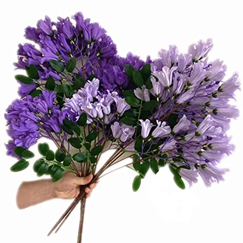 jiumengsong 6 Pieces Silk Jacaranda Mimosifolia Flower Branch 63cm/24.8