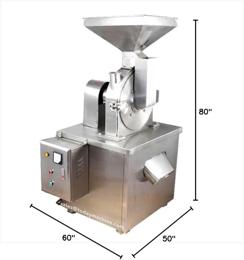 Stainless Steel Commercial Dry Rice Flour Mill Grinder with Customization Options