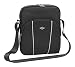 Produktbild WEDO 595601 Business Messenger Bag für Tablets bis 10,5 Zoll, aus Polyester, viele Fächer, Fleece-Polsterung, verstellbarer Schultergurt, 25,0 x 7,5 x 29,5 cm schwarz