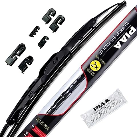 Piaa 95060 24-Inch (600mm) Super Silicone Wiper Blade, Premium All-Season OEM Windshield Wiper Replacement Cover