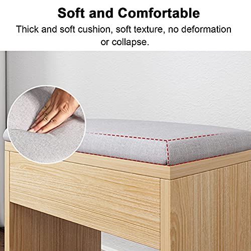 Taburete cuadrado de comedor moderno y silla acolchada para tocador de mujer 6