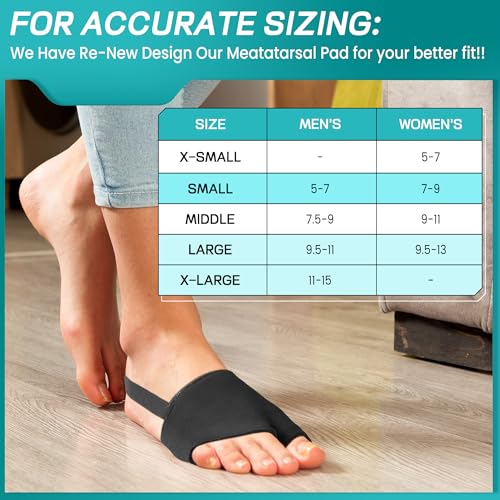 Image of ASRAM Metatarsal Pads with Gel Pad,Ball of Foot Cushion,Forefoot Pads,Fabric Soft Socks for Metatarsal Pain Relief, Metatarsalgia,Bone Spur,Aching Feet Relieve Feet Pain.