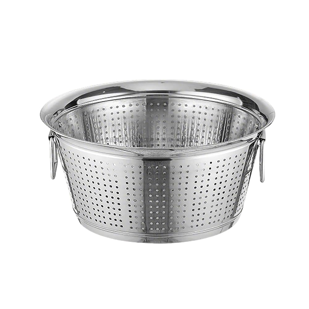 Handlowy durszlak ze stali nierdzewnej, do duszenia mięsa, mycia ryżu w stołówkach, mycia warzyw, z uchwytem,35CM
