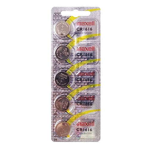 Maxell CR1616 Lithium Coin Cell (5 Pack)