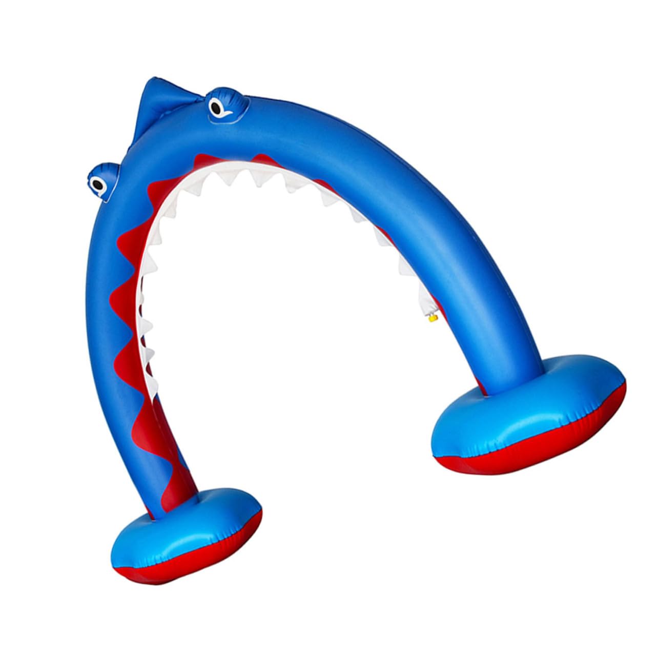 Arche Gonflable de Pulvérisation d'eau pour Garçon et Filles en PVC Bleu, Jouet D'été Extérieur Arroseur pour Jeux d'eau sur Pelouse et Interaction Parent-garçon et Filles
