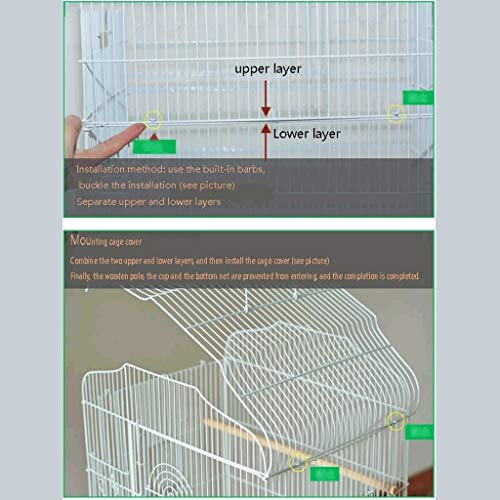 Volière en fer forgé de haute qualité cage pour perroquet et oiseaux de prestige - 4