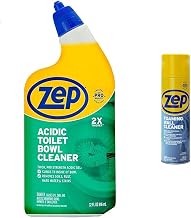 Zep Toilet Bowl Cleaner 32 Oz and Foaming Wall Cleaner 18 oz Bundle