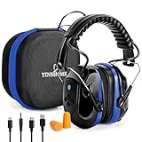 YINSHOME Bluetooth Electronic Shooting Ear Protection Earmuffs, Noise Reduction Sound Amplification Hearing Protector