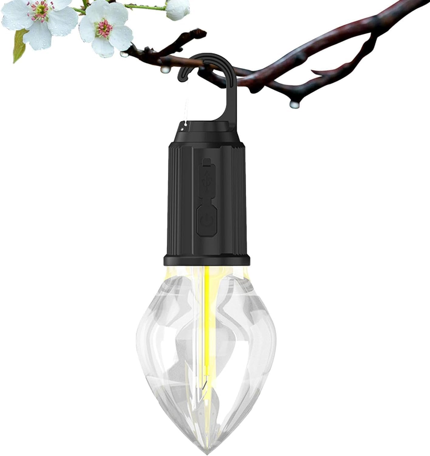 Cannagenix 3 Light Modes USB Rechargeable C Type Charging LED Bulb Outdoor Light Lamp for Camping Home Emergency Portable Mini Lantern USB Type Warm White (Diamond) (B0CW1RC1PS) Amazon Price History, Amazon Price Tracker