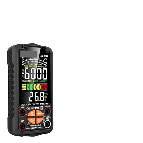 デジタルスマートマルチメーター、6000カウント、TRMS、自動レンジ、AC/DC電圧電流テスター、電気プロフェッショナルマルチメーター