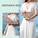 Imagen de EVEOUT Clutch de Paja Mujer Bolso de Boda Fiesta Paja Carteras de mano Tejido para Vacaciones Playa