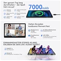 KADYBE Tablet 10 Zoll Android 16 Tablets mit 16GB +128GB 9-In-1 Komplettset mit Tastatur Maus Stift Hülle Gesichtsentsperrung 13MP Kamera 7000mAh GPS WiFi 5 Bluetooth 5 Tablet – Ansicht 5