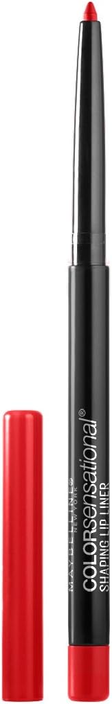 Color Sensational Shaping Lip Liner with Self-Sharpening Tip, Very Cherry, Red, 1 Count