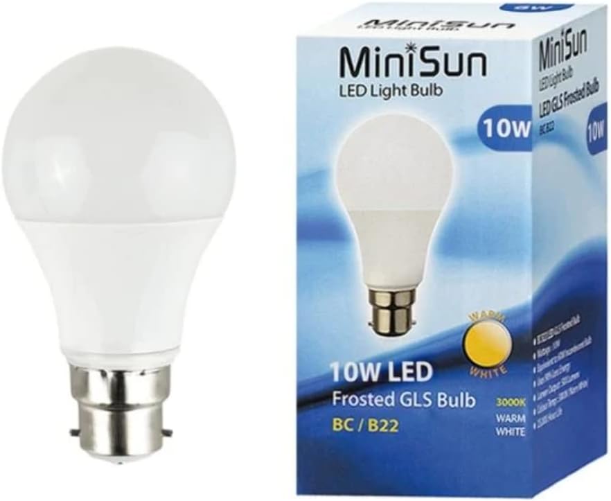 High Power 10W LED BC B22 SMD GLS Energy Saving Long Life Bulb | LED Bulbs, Home Décor & Improvement Essential | 3000K Warm White