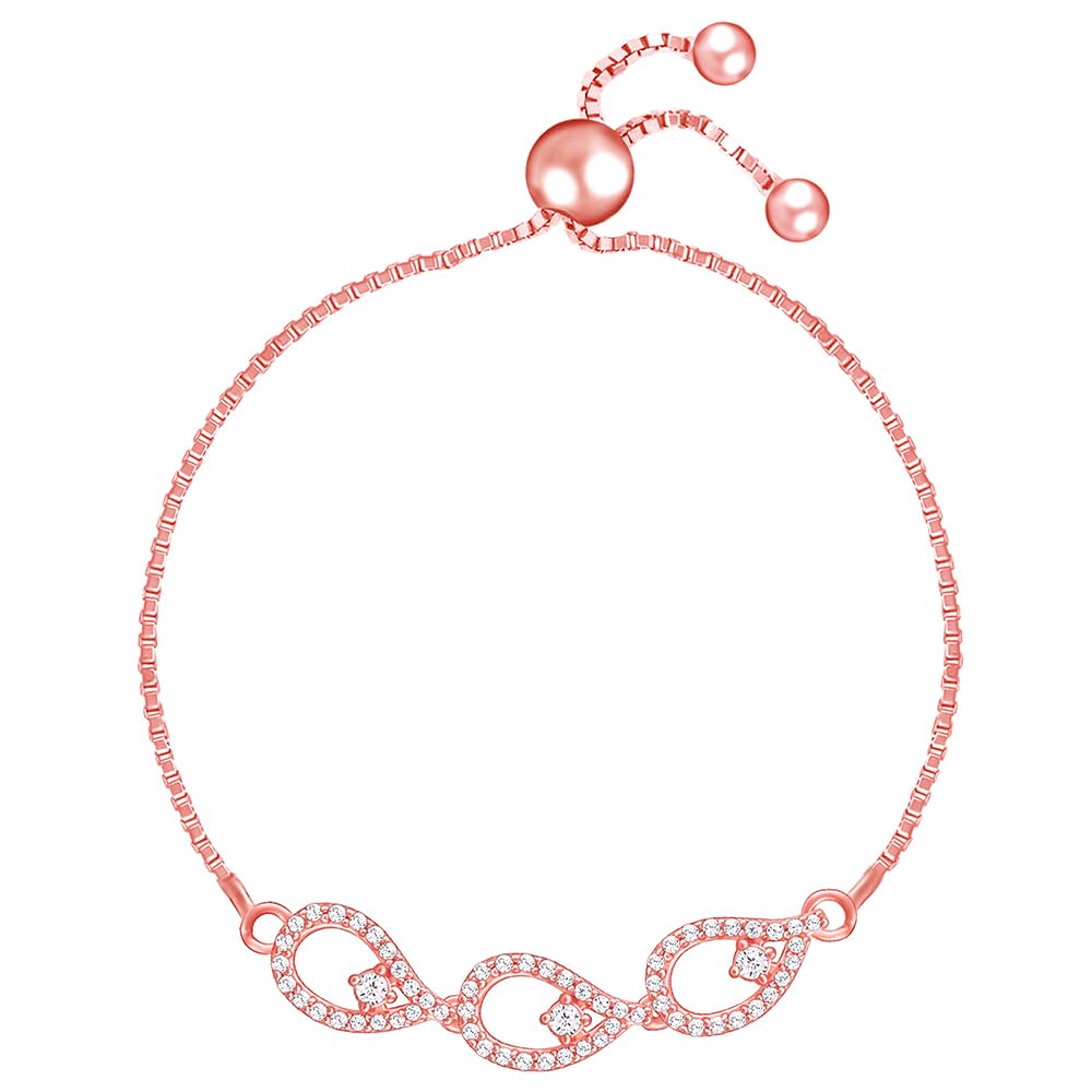 GIVA 925 Silver Rose Gold Heap of Love Bracelet, Adjustable | Gifts for Women and Girls | With Certificate of Authenticity and 925 Stamp | 6 Month Warranty* (B0B9Y52915) Amazon Price History, Amazon Price Tracker