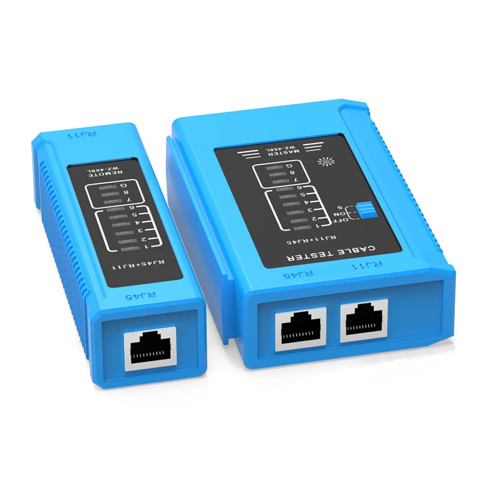 RJ45 Ethernet Cable LAN Tester Network Cable Tester Tools RJ11 RJ12 RJ45 CAT5 CAT6 UTP Multifunction Networking Tool Instrument