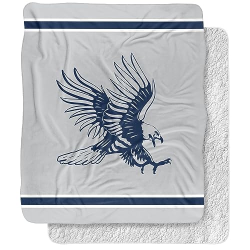Dickinson State University Blanket, 50"x60" Primary Logo, Silky Touch Sherpa Back Super Soft Throw Blanket