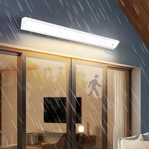 Applique extérieure LED étanche IP65 à détecteur éclairage blanc chaud long 90cm