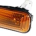 Spec-D Tuning Amber Lens Front Side Marker Lights + Bulbs Compatible with 1996-2000 Honda Civic L+R Pair Assembly