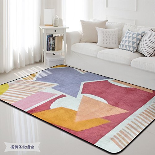 Tapis de forme géométrique carré 180x180 cm pour décoration moderne - 6