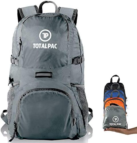 Totalpac - 35L Hiking Daypack Backpack - 11oz - Ripstop Nylon - 11 Pockets - Traveling & Hiking