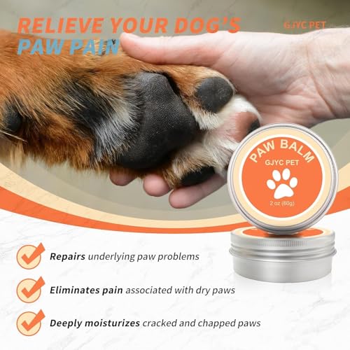 Hunde Pfotenbalsam, Heilt, Repariert & Restauriert Trockene, Rissige & Geschädigte Pfoten | Natürlicher Creme-Butter-Wachs Feuchtigkeitsspender für Hundepfoten