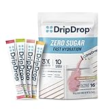 DripDrop Sugar Free Hydration Packets - Zero Classic Variety Pack - Single Serve Electrolytes Powder Drink Mix - Lemon Lime, Watermelon, Peach, Passion Fruit - Non-GMO, Gluten Free, Vegan - 16 Sticks