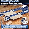 41 Inch Panel Clamps Woodworking (2-Pack) with Mounting Brackets, 4-Way Pressure Steel Parallel Clamps for Cutting Boards, Tabletops, and Cabinet Cutting Board Clamps For Precision Projects