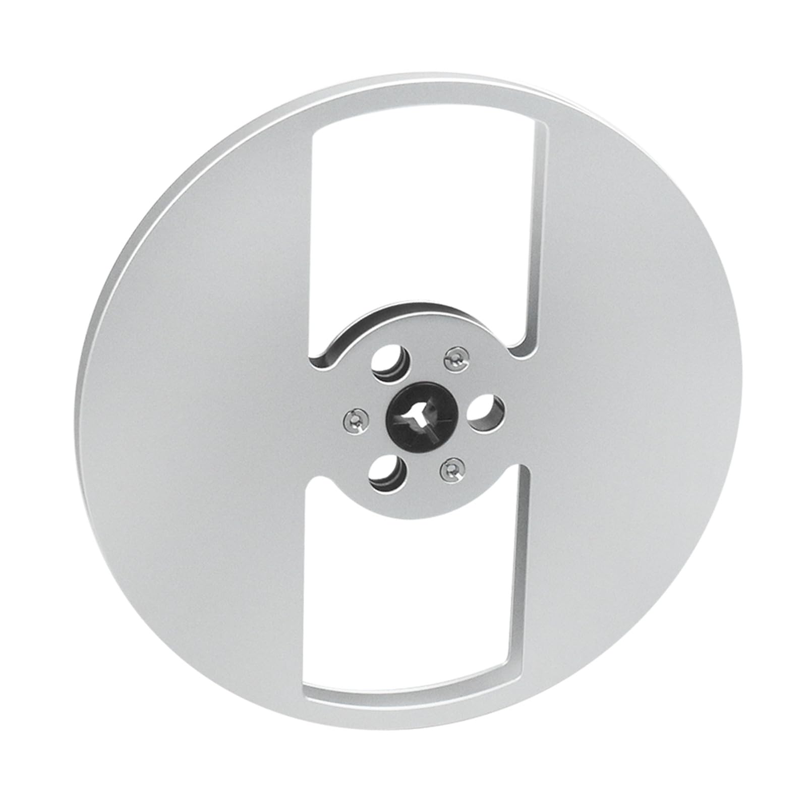 Netbiio Silver Precisions 7" Empty Aluminum Reel For 1/4 Tape Open Reel Sound Deck With 2 Holes