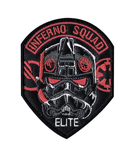 Multi Option Inferno Squad Trooper Battlefront Star Wars Inspired Art Patch (GLUE-0112-BK-GY)