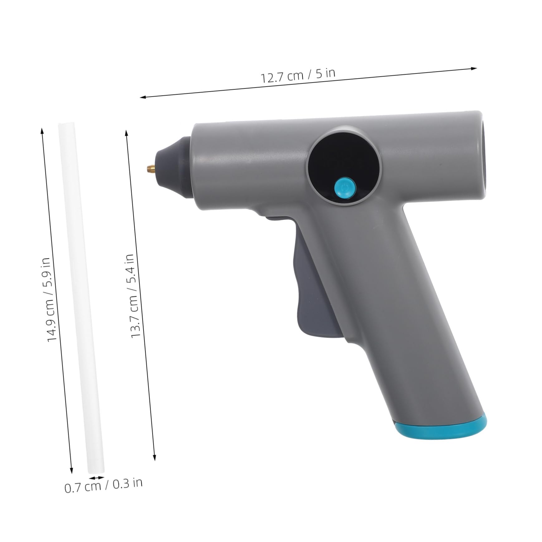 UKCOCO Pistola Per Colla Caldo Con Stick Di Colla Display Temperatura Digitale Ergonomica Per Fai Da Te Legno Metallo Progetti Scolastici e Artigianali