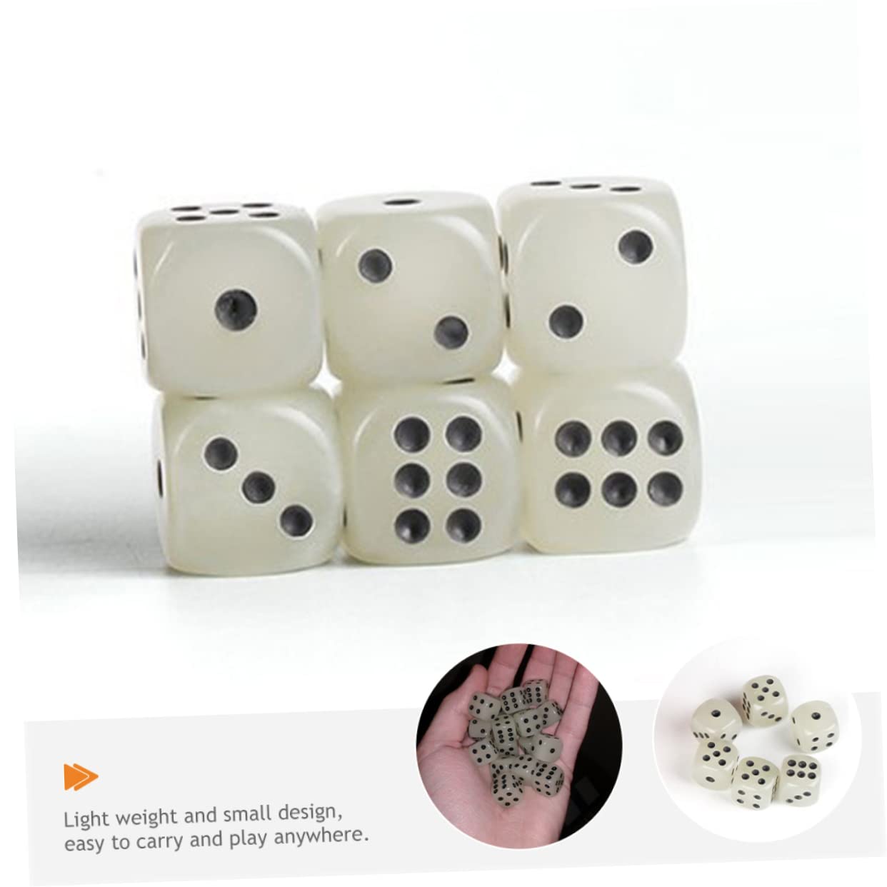 Alasum 72piezas Dados Acrílicos Brillantes para Mesa y Enseñanza Matemática Dados De Caras y Actividades Educativas
