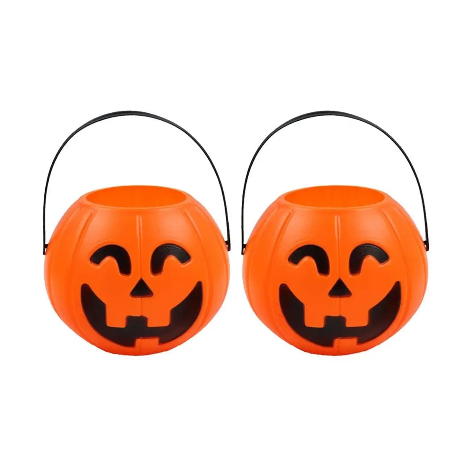 SZAJDSNMURB Halloween Pumpkin Bucket Candy Jar, Plastic, 17x13.5cm