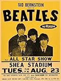 1966 The Beatles Shea Stadium NY Concert 12x16 Poster Lennon, Starr, McCartney
