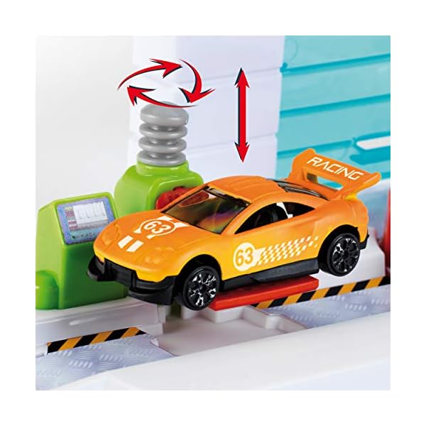 Theo Klein 2866 Bosch Car Service Pit Lane , with Lifting Platform, Car wash and much more , 1 Colour-changing vehicle… – Bild 8