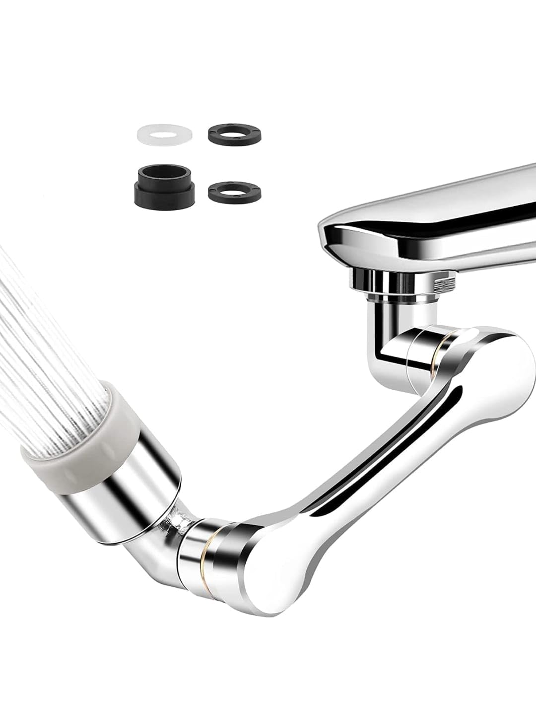 1080° Swivel Faucet Aerator Rotatable Multi-Functional Extension Faucet, Faucet Extender for Taps, Tap Extender for Kitchen Sink with 2 Modes Splash Extension Faucet Filter (B0CJY9HZDQ) Amazon Price History, Amazon Price Tracker