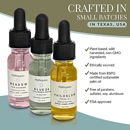 Philorganic-Sustainable-Facial-Care-Kit-Organic-Trio-Set-Cleanser-Hyaluronic-Serum-Oil-Self-Care-Spa-Moment-Gift-Small-Batch-USA-Made