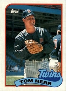 1989 Topps Baseball Card #709 Tom Herr