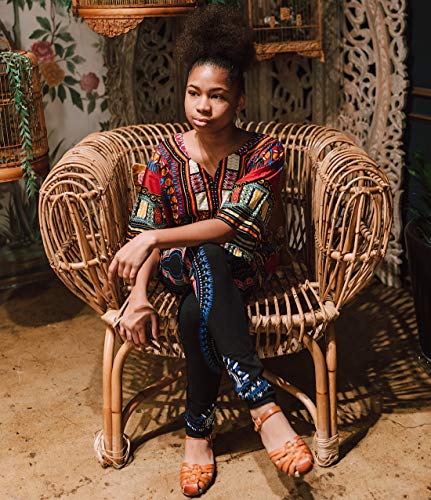 Image of Raan Pah Muang RaanPahMuang Unisex African Bright Dashiki Cotton Shirt Variety Colors