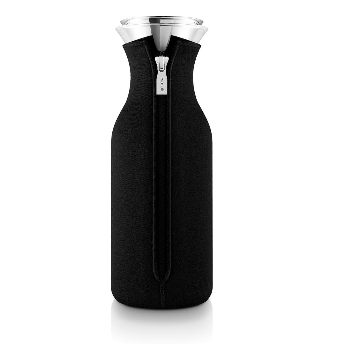 EVA SOLO – Kühlschrankkaraffe | skandinavisches Design | 1 Liter - 1.0l| Borrosilikat-Glas, Edelstahl, Silikon | spülmaschinenfest | 100% tropffrei | Black Woven