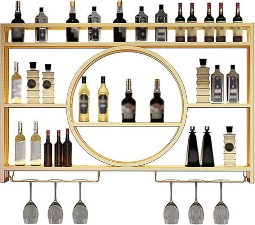 Mueble de bar de pared ahorra espacio para copas y whisky 2