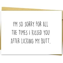 Huameigf Funny Fathers Day Card from Cat and Dog, Mothers Day Card Gift from Friend, Birhday Card from Cat or Dog, Anniversary Card for Him Her...
