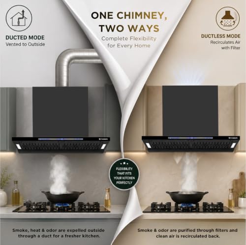Image of Faber SLIMX 90cm 1500m /hr BLDC Autoclean Filterless T-Shape Chimney||Built In Oil Collector|Touch & Gesture Control|12Yr Motor,2Yr Comprehensive Warranty by Faber |HOOD SLIMX HC SC FL BK BLDC IN 90-T