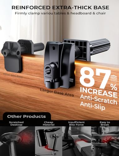 Mumay Tablet Halterung Bett, 360° Sockel mit Flexibler Einstellbare Lang Arm Ständer Kindle Zubehör für Tisch, Kompatibel mit iPad Pro/Handy/Switch/Galaxy Tabs, oder Anderen Geräten von 4,7-16.1 Zoll