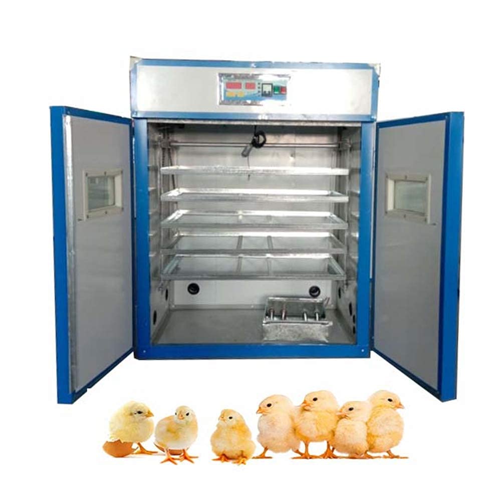 Incubateur d'œufs, entièrement automatique, contrôle de la température et tourneur automatique d'œufs, pour élevage de poulet, canard, colombe de caille, ligen, 264 œufs