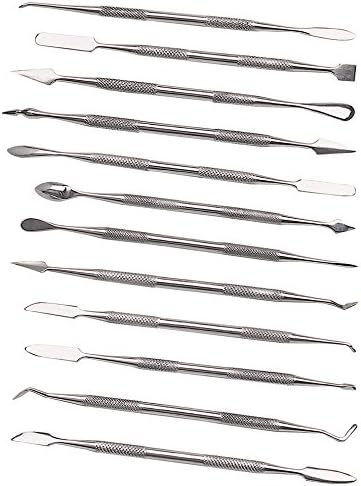 12 Piece Double-Ended Wax Carvers and Spatulas Set Jewelry Making Tools