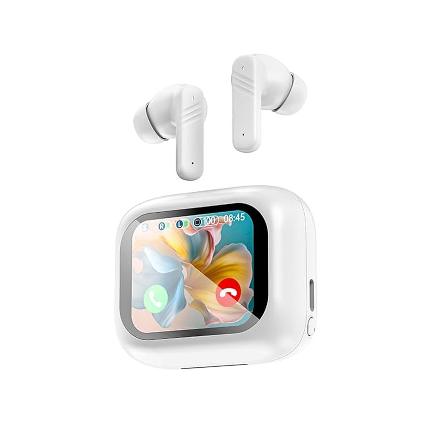 Amazon.com: Active Noise Cancelling Earbuds ANC with Smart Touch Screen, Blue Tooth Ear Buds Earphones for iPhone Android TWS True Wireless Bluetooth Earbuds, Sports Workout Gym Running In Ear Headphones for Men :