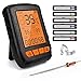 Produktbild HENMI Digital Grillthermometer Bluetooth Bratenthermometer Grill Thermometer Wireless Küchenwecker Fleischthermometer für BBQ, Küche,Backofen, Grill, Steak,Milch,Unterstützt IOS, Android, 6 Sonden