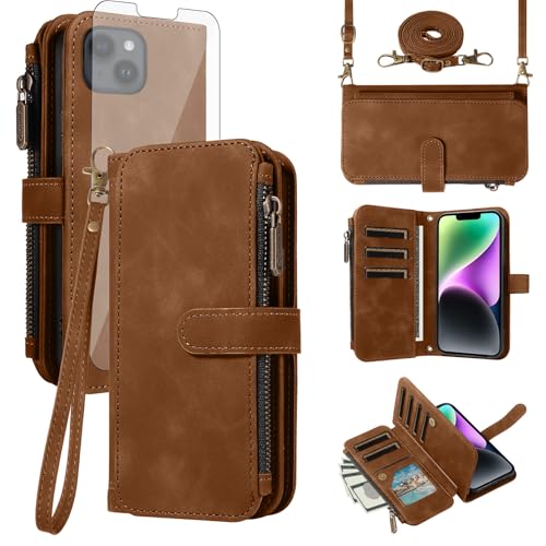 Coque iPhone 14 fermeture éclair et verre trempé antichoc